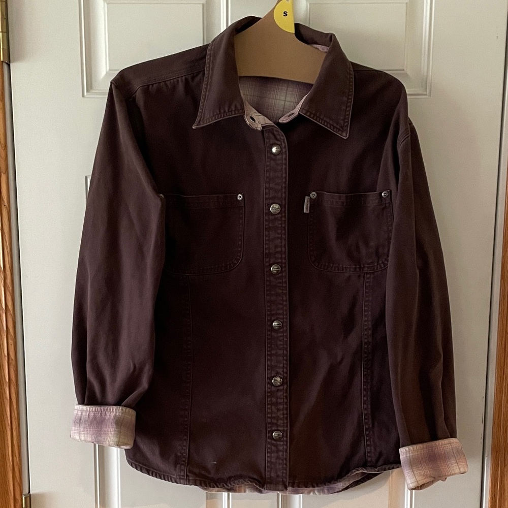 Carhartt Women's Purple Plaid Shirt jacket